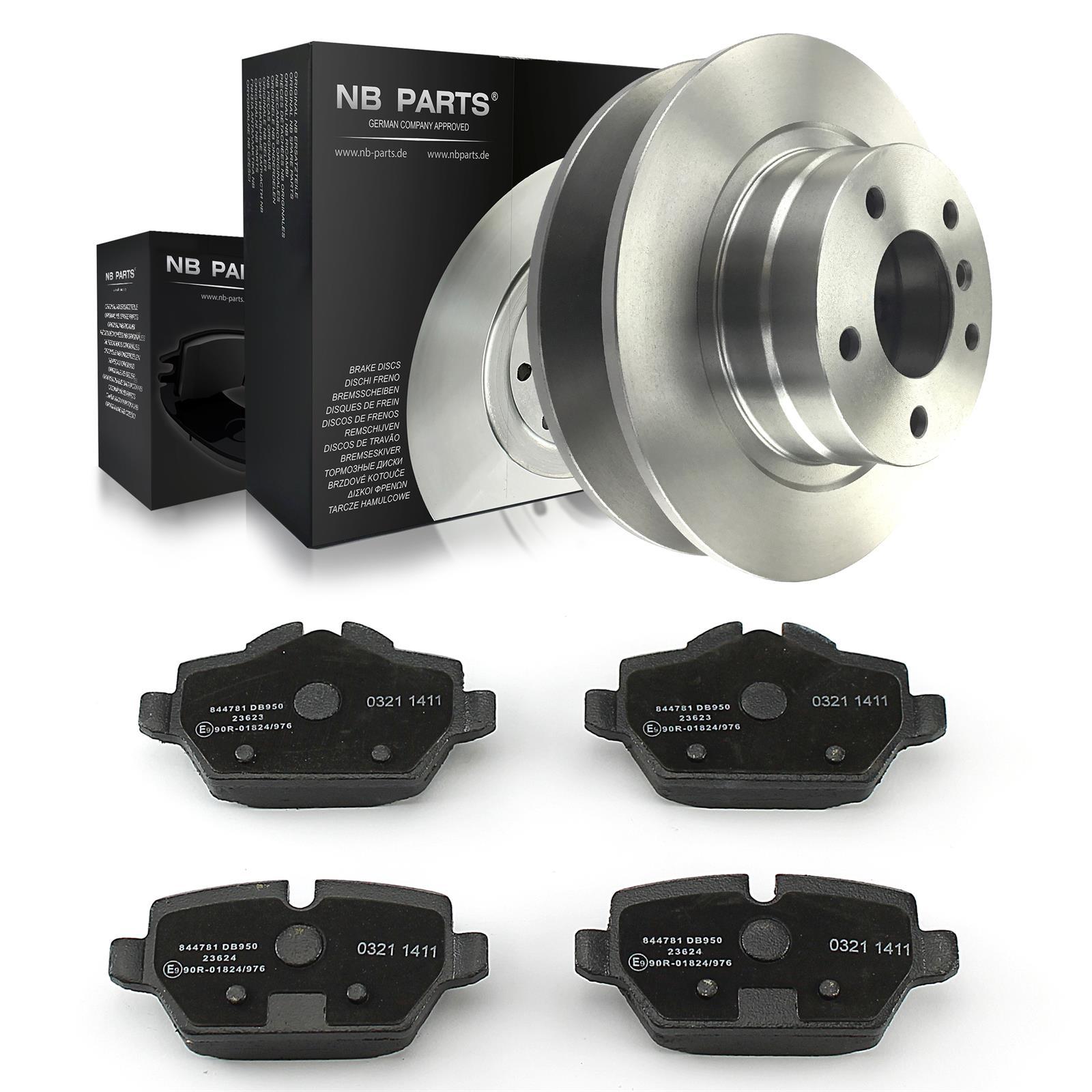 Brake Discs 296Mm Brake Pads Rear For BMW 1 E81 E87 3 E90 E92 Coupe