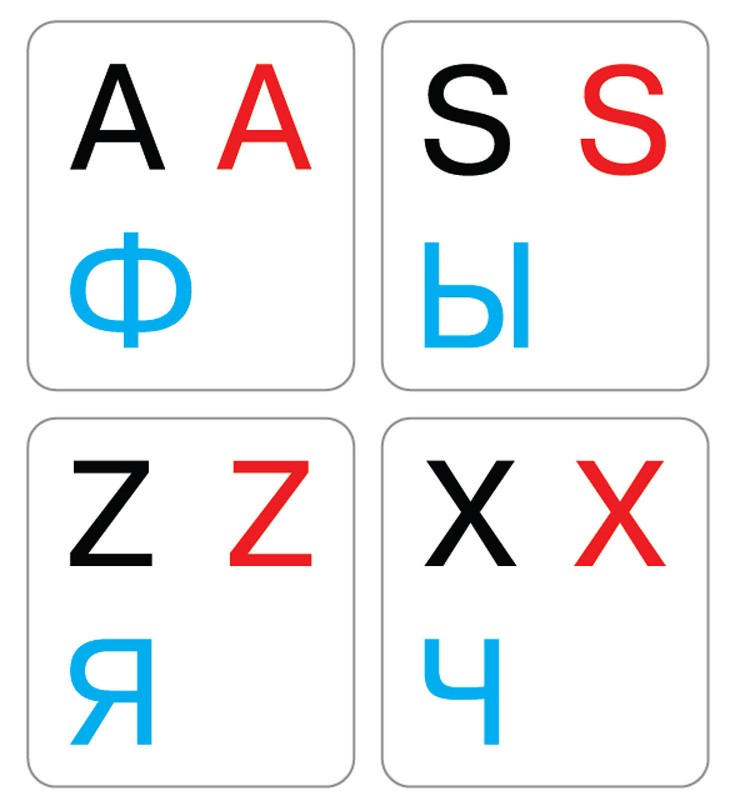 GERMAN-RUSSIAN-ENGLISH KEYBOARD STICKER NON TRANSPARENT WHITE NEW ONLINE-WELCOME
