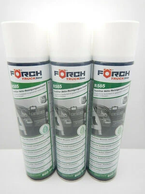 3x FÖRCH TRUCK STAR ESPUMA DE LIMPIEZA ACTIVA R585 LIMPIADOR INTERIOR AUTOMÓVIL O CAMIÓN