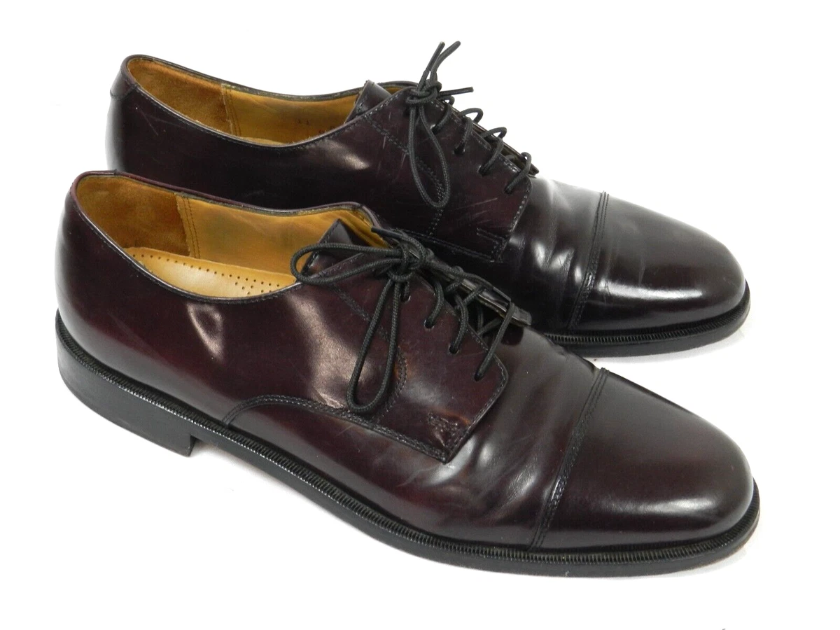 Cole Haan Shoes Mens 11 D Burgundy Leather Oxford Dress Shoe eBay