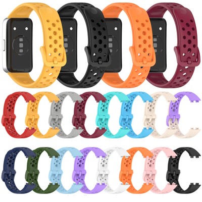 Silikon Armband für Huawei Band 8/8NFC/9/9NFC Smartwatch Uhrenarmband Ersatzband