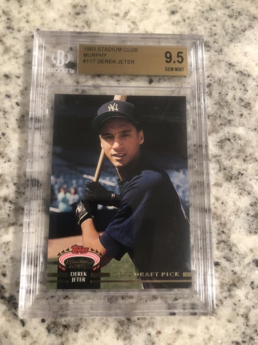BGS 9.5 1993 TOPPS STADIUM CLUB MURPHY DEREK JETER #117 GEM MINT RC ROOKIE HOF