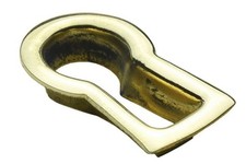 (5 Pack) Cabinet Keyhole Insert - Solid Brass...