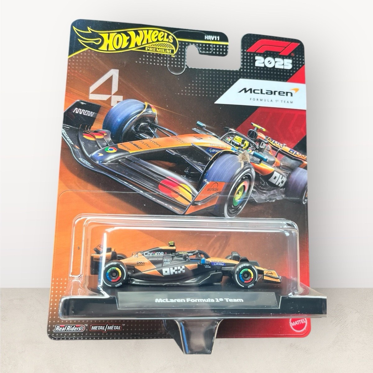 2026 Hot Wheels Premium – McLaren Formula 1 Team #4 | 2025 F1