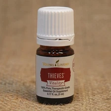 Young Living THIEVES VITALITY 5mL Essential Oil NEW unopened FREE SHIP 24 hrs