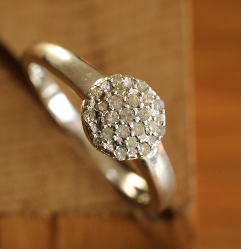 Snowflake Ring with Diamonds