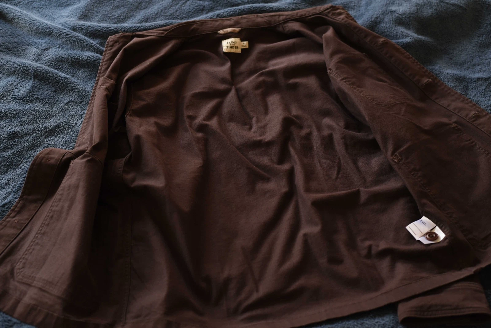 Flint and Tinder Huckberry Brown Classic Chore Jacket Coat - Size Small S image 6