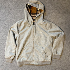 Burberry Herren Kapuzenjacke XL Grau Baumwoll...