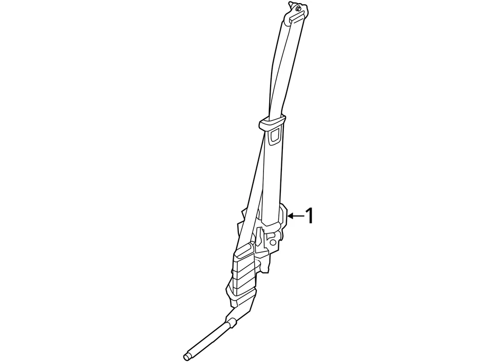 Seat Belt Front Bucket Driver Retractor Fits 16-17 FORD F150 PICKUP 649563 Foto 4 de 4