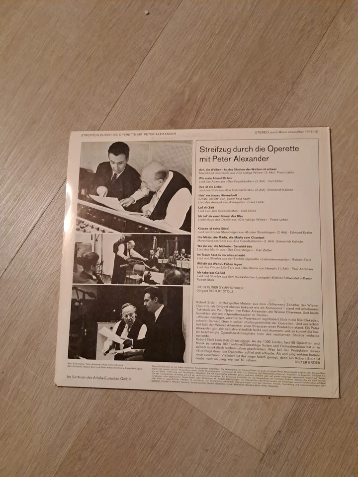 Streifzug durch die Operette mit Peter Alexander Dirigent Robert Stolz  LP462 - Bild 2 von 2