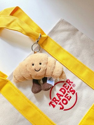 Jellycat Amuseables Croissant Bag Charm – Cute Plush Keychain