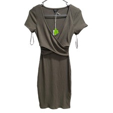 Women's Guess Cecille Rib Wrap Dress, size XS Hunter Green NWT