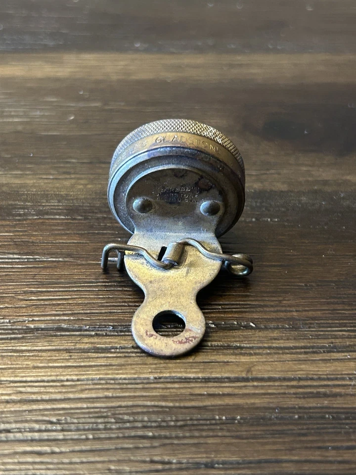 Brújula de latón Gladstone Michigan de mármol Foto 3 de 4