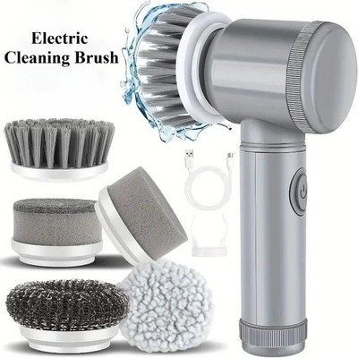 NEW Electric Spin Scrubber Brush Kit   Cordless Bathroom Cleaner