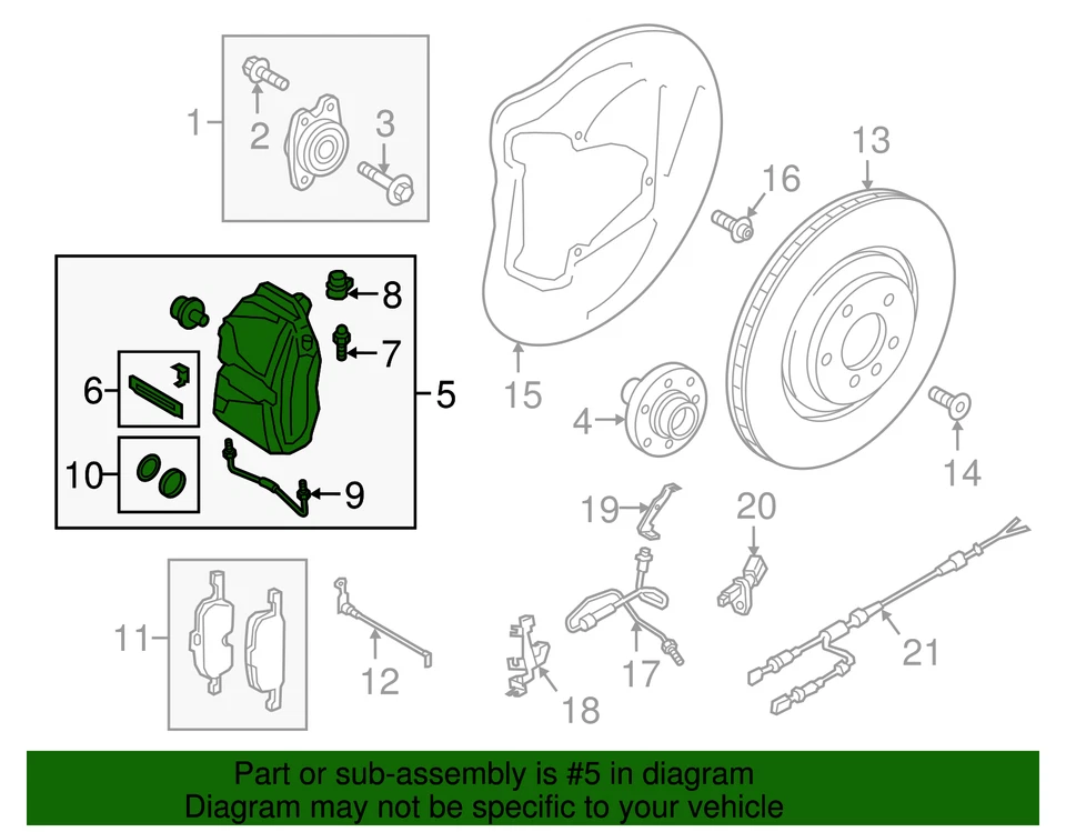 Pinza original Audi 80A-615-108-A Foto 2 de 2