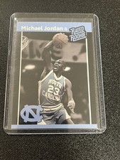 Michael Jordan Rated Rookie 1983 North Carolina Tar Heels Basketball Card. rookie card picture