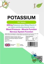 Kalium 200 mg, Stützknochen, Zähne, Haut, Zahnfleisch, Muskeln 100 Tabletten LINDEN UK