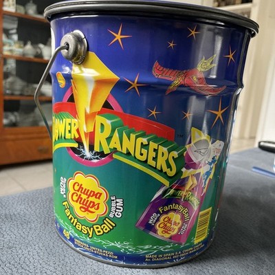 Power Rangers Fantasy Ball Chupa Chups Retro  Blech Eimer Blecheimer Rar 1968