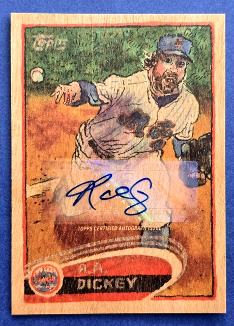 2025 Topps X Andy Friedman Shoebox Treasures-R.A. Dickey-Wood Auto 5/5-NY Mets