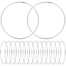 30 Pcs Dream Catcher Metal Crafting Metal Circles Woven Craft