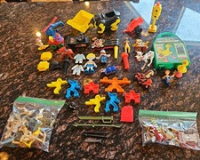 Lot Of Vintage Toys/Figures 70s 80s 90s Y2K Power Rangers, Sesame St, Disney Etc