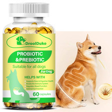 Probiotic Capsules for Dogs – Supports Gut Health, Digestion, Gas, Constipation
