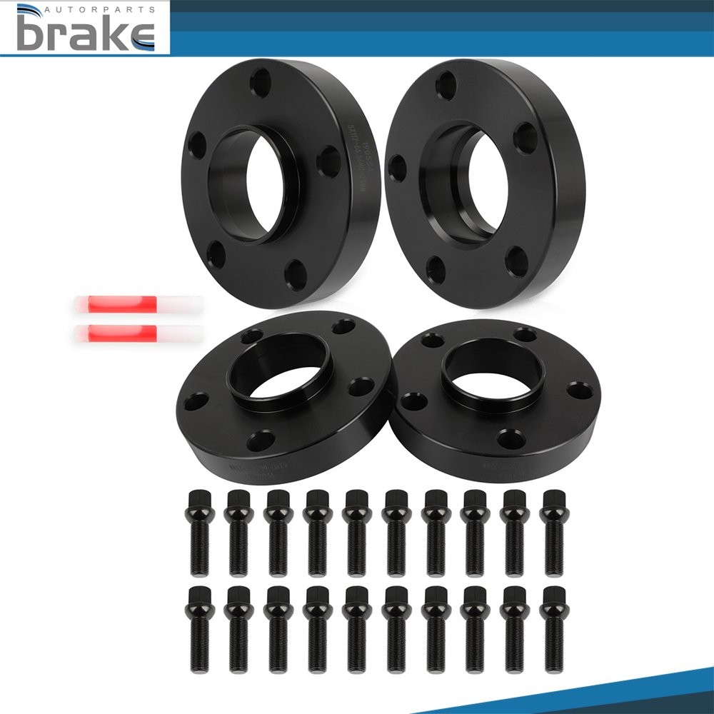 (4) 25mm 5x112 Wheel Spacers HubCentric 14x1.25 For Mini Cooper BMW i3 i8 X1 X5