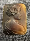 Antique Vintage Estate Costume Jewelry Cameo  Pin