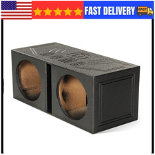 Q Power 12 Inch Dual Subwoofer Box, High-Performance Vented Speaker Enclosure,
