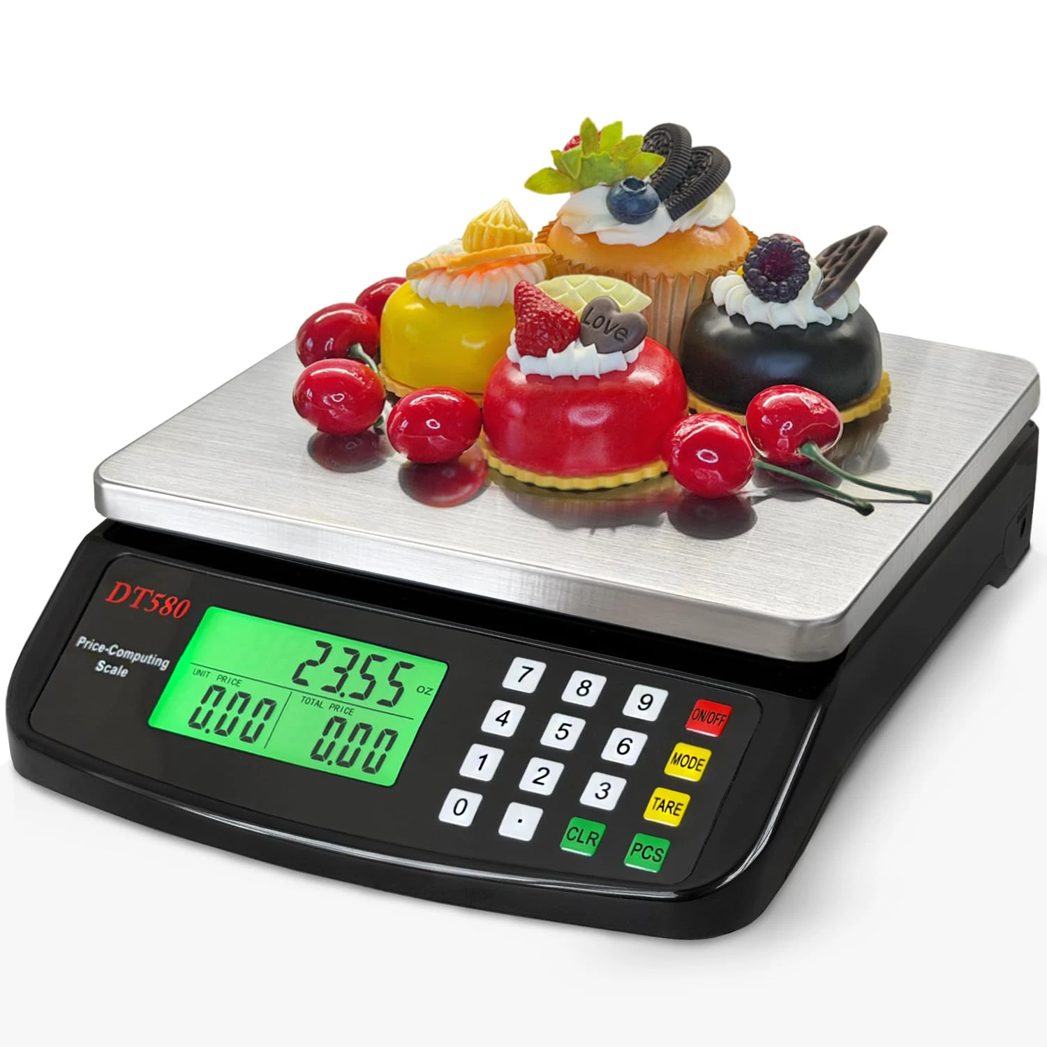 Large Digital Kitchen Scale 40Kg/88Lb Stainless Steel Price Computing Scale Coun