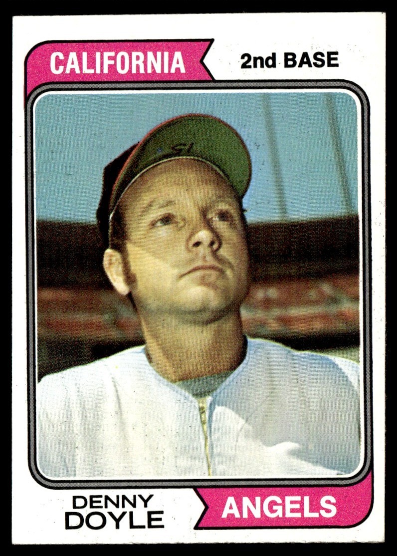 1974 Topps Card Baseball Denny Doyle California Angels #552 NM
