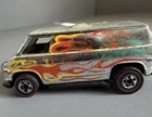 Vintage 1970’s Hot Wheels Redline Silver Van With Flames- Original Owner