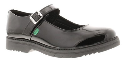 Kickers Damen-Arbeitsschuhe Schule Finley MJ Schnalle schwarz UK-Größe 3