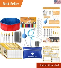 57-Piece Puppy & Kitten Whelping Kit - Essential Supplies for Newborn Care