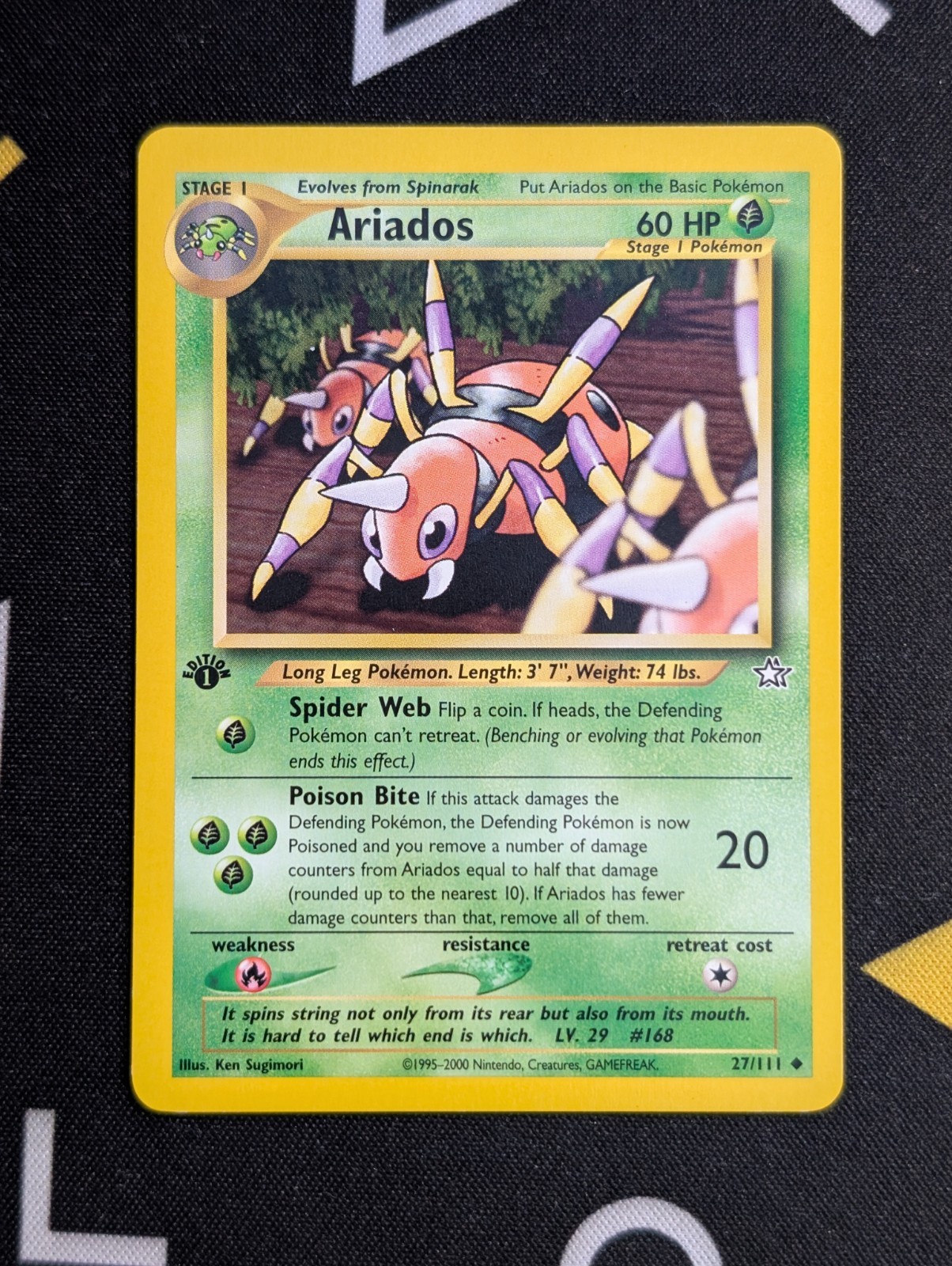 Ariados 27/111 - Pokemon TCG - 1st Edition Neo Genesis - NM