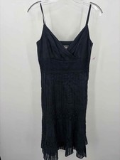 Pre-Owned Ann Taylor Navy Size 4 Knee Length Sleeveless Dress