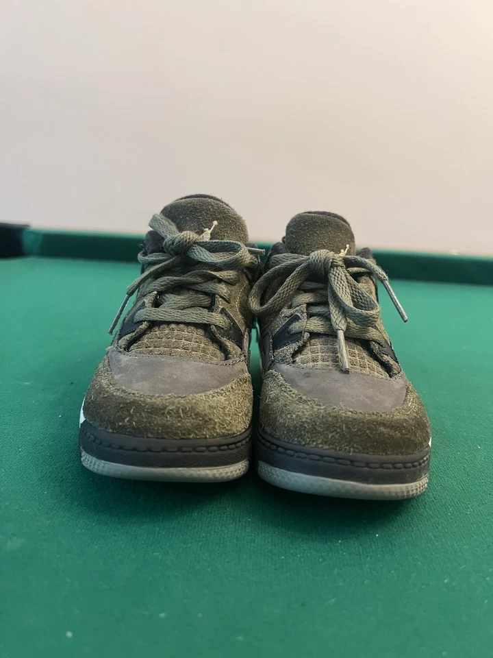 Jordan 4 Retro SE Craft Medium Olive TD Size 9C Green Toddler Shoe FB9930-200 - Image 4 of 4