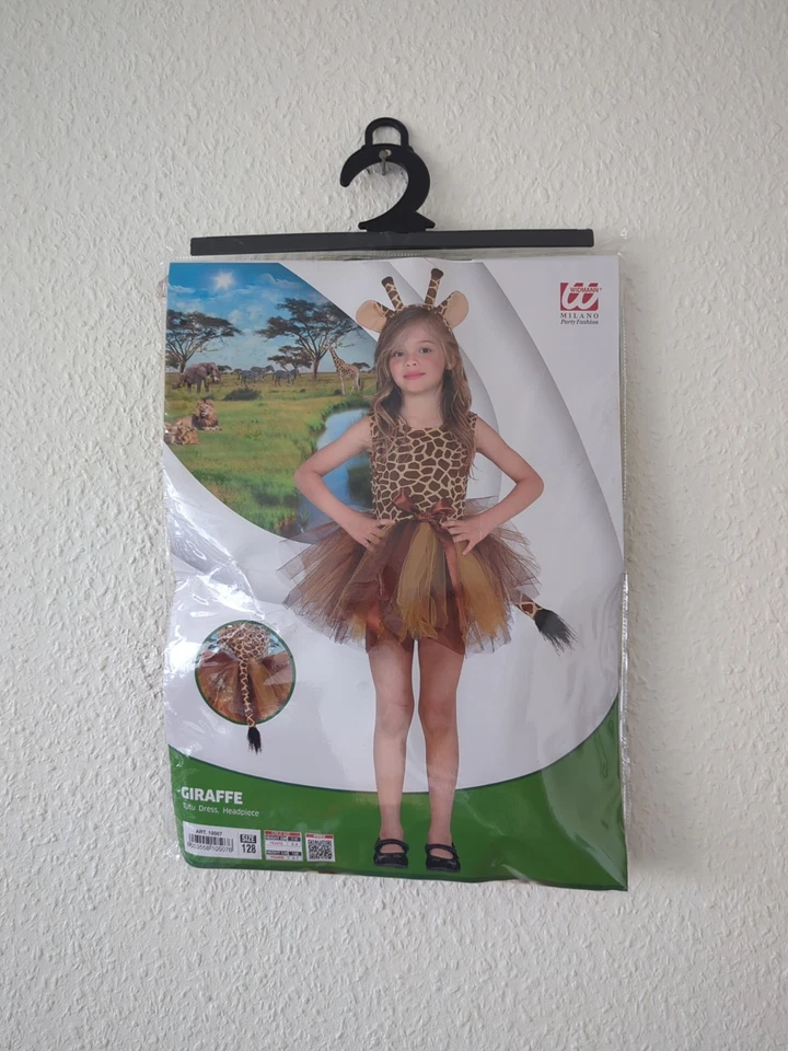 Milano Party Fashion Mädchen Kostüm Giraffe Größe 128 - Bild 1 von 4