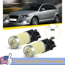 2X 3157 3057 3047  Backup Reverse LED Light 144-SMD HD Projector 6000K Bulbs EK