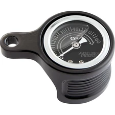 Arlen Ness Oil Pressure Gauge Kit - Method® - Black Anodized 610-101