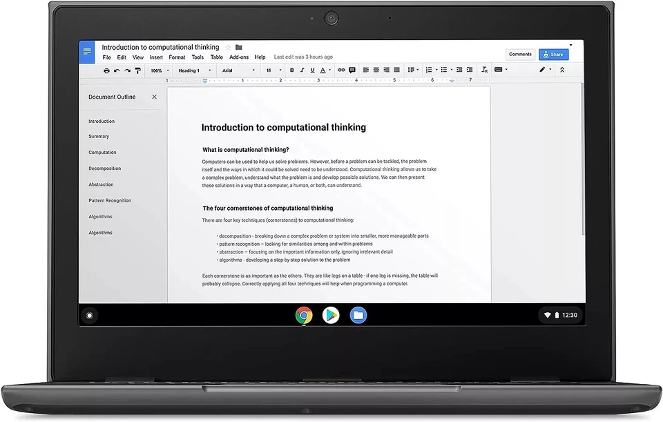DELL 3100 Chromebook 11.6'' Intel Celeron N4020 @1.10GHz /4GB RAM/16GB Free P&P! - Image 2 of 4
