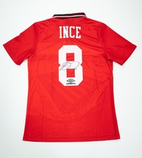 Paul Ince Signed Man Utd 8 Shirt | Authentic In Person Autograph | COA