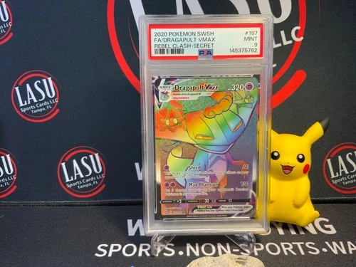 Pokemon Rebel Clash Dragapult VMax 197/192 PSA 9 (Secret/Rainbow Rare)