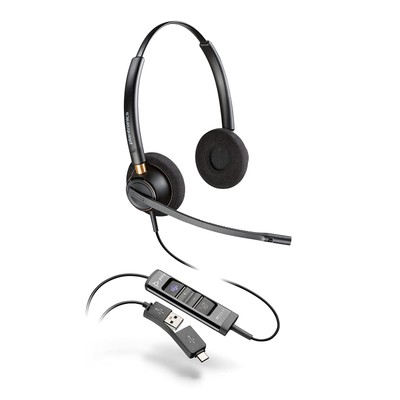 Plantronics Poly   EncorePro 525-M USB-A and USB-C USB headset ()    Acoustic He