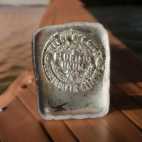 999 Silver One Troy Oz Recycled Refined Hand Poured Bullion Mason Bee Mint Ut #9