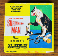 THE INCREDIBLE SHRINKING MAN SUPER 8mm HOME MOVIE CASTLE FILMS 1053 SCI FI VTG