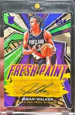 2022-23 Court Kings Jabari Walker Fresh Paint Rookie Purple Auto RC /49