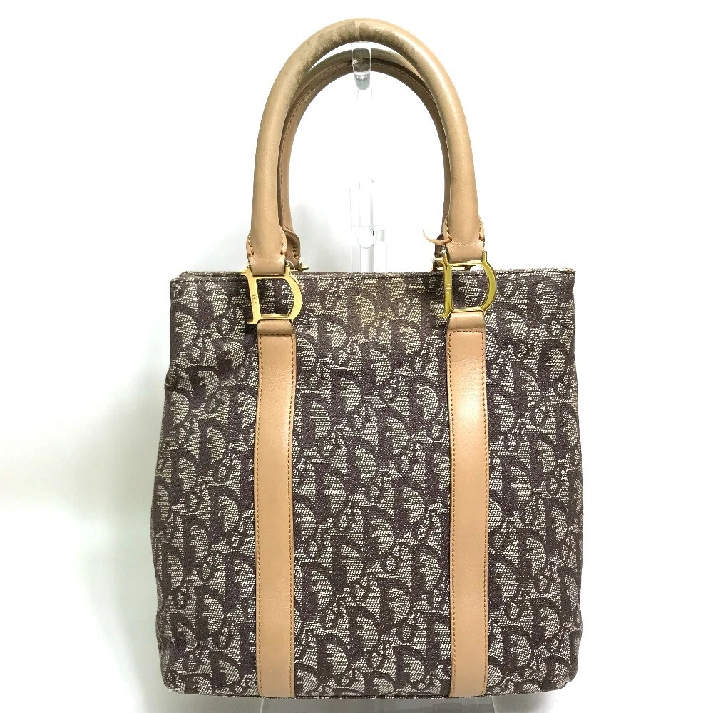 Dior leather hotsell tote bag