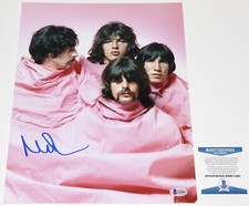 NICK MASON PINK FLOYD DRUMMER SIGNED 11X14 PHOTO THE WALL PROOF BECKETT COA BAS