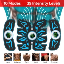 Power Abs Pro - EMS Abs Trainer Arms & Hips Muscle Stimulator Abdominal Training